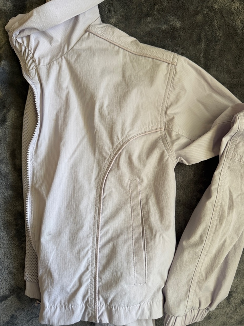 Lavender Zip-Front rain Jacket - Picture 5 of 5